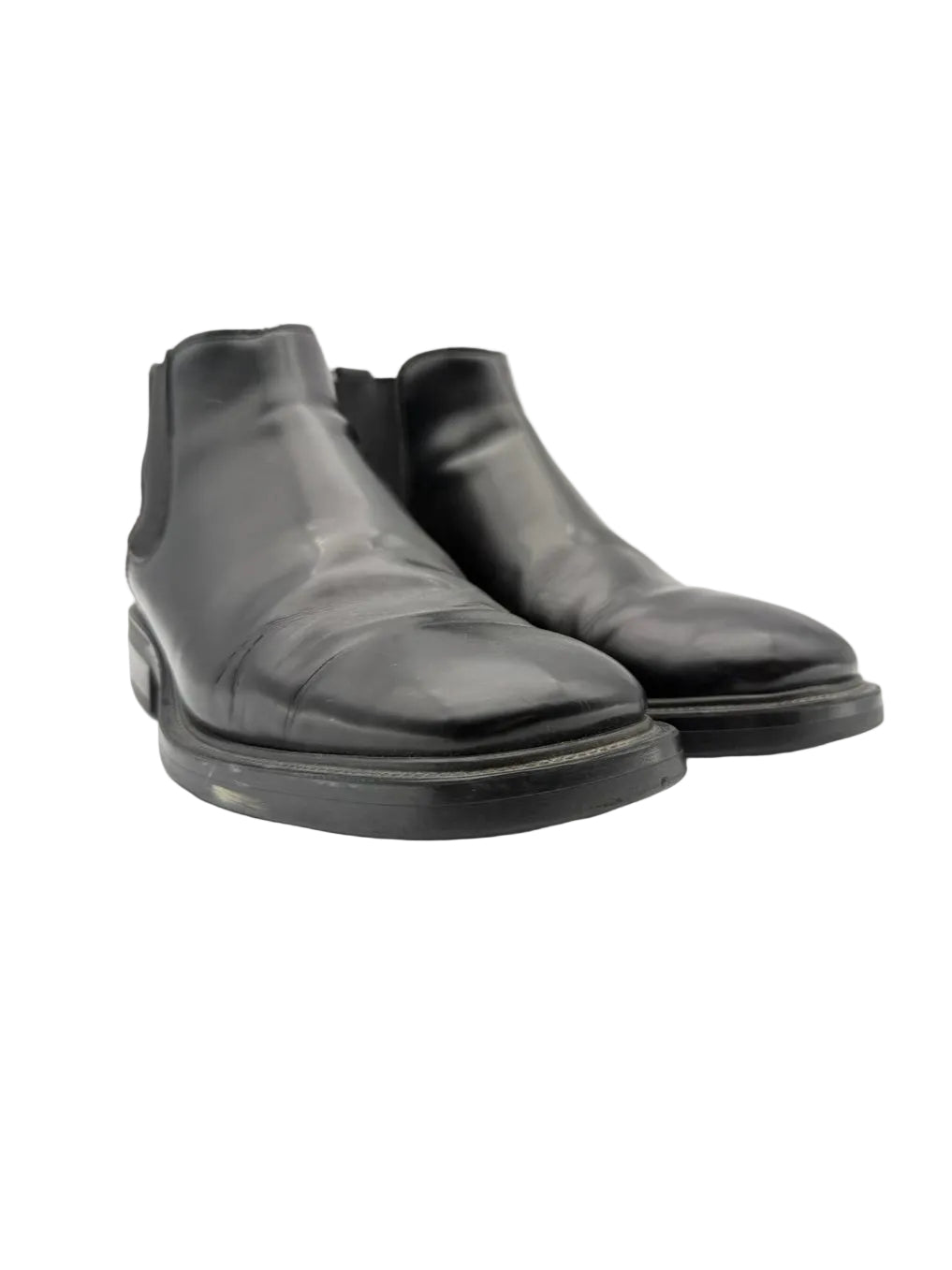 BARNEYS NEW YORK MENS Size 10.5 Black Leather Boots