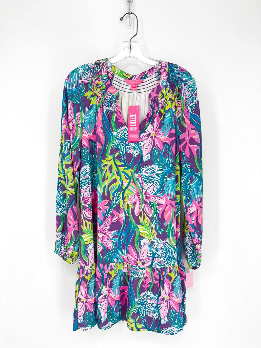 LILLY PULITZER Size M Purple Print Dress NWT