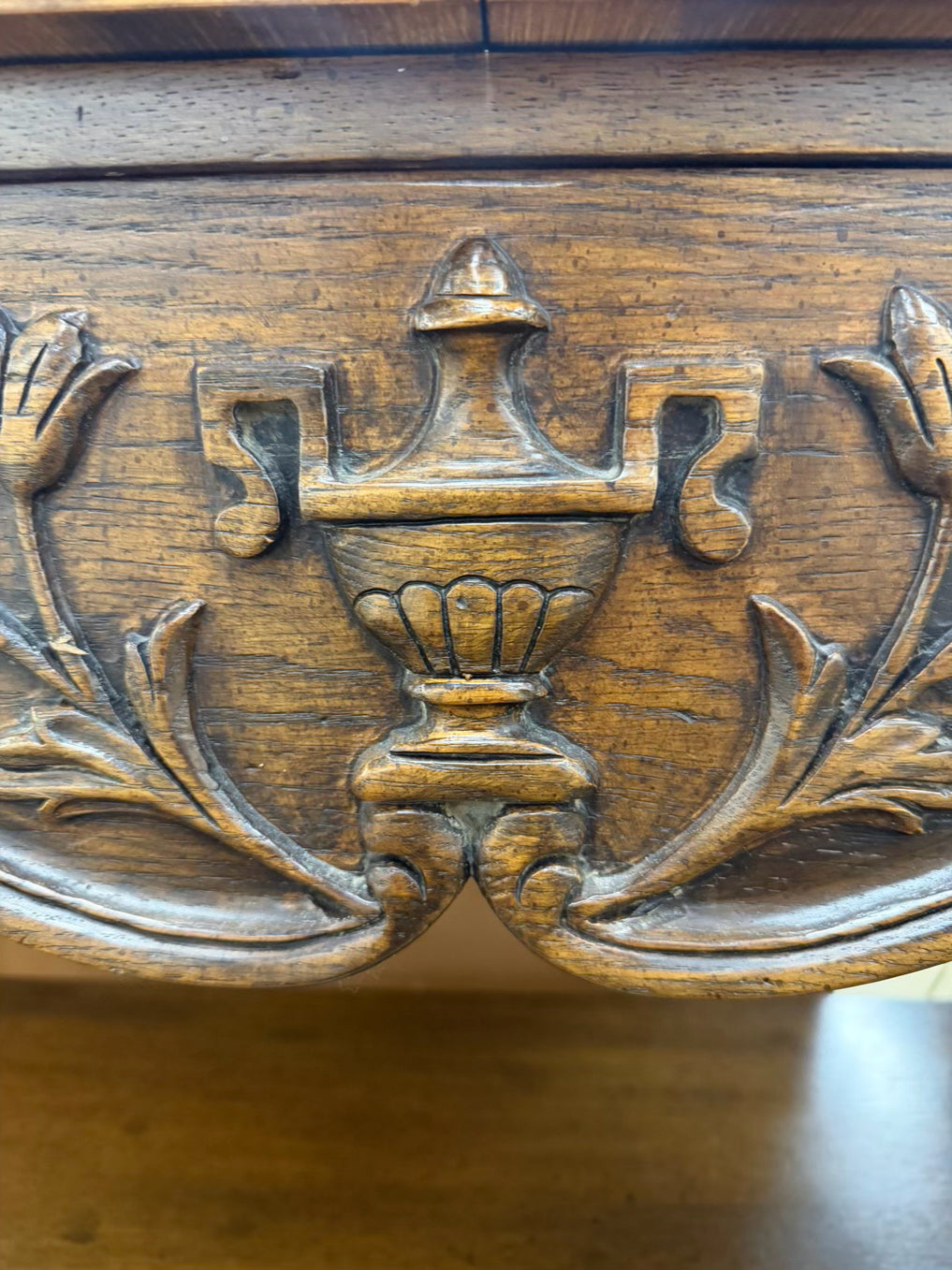 Wood Carved Server Table