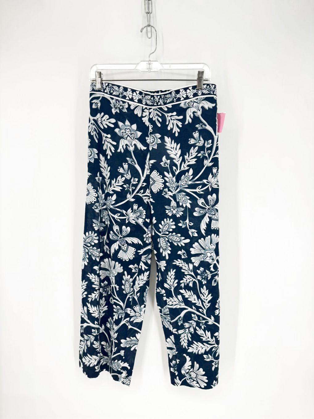 GRETCHEN SCOTT Size M Navy Print Floral Pants NWT