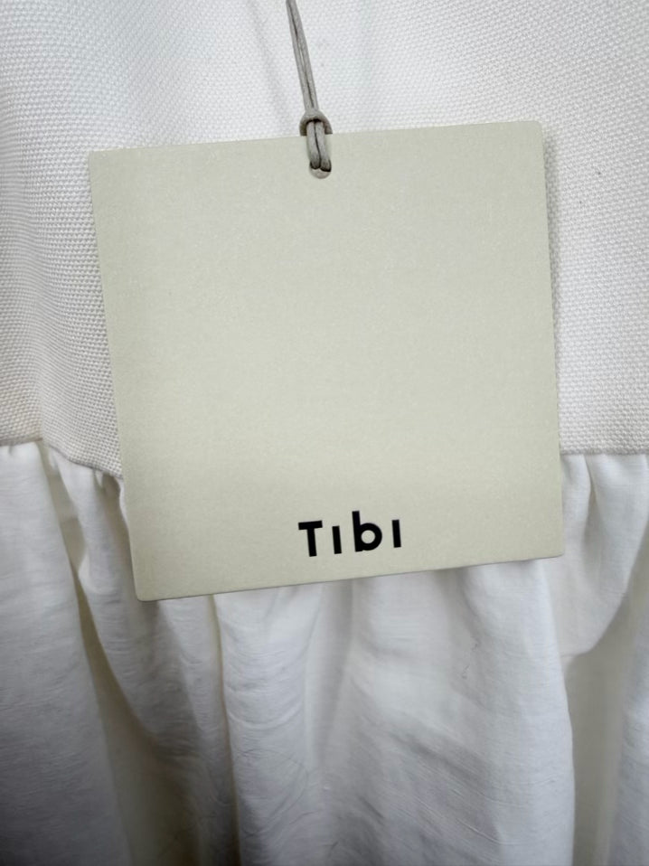 TIBI Wmn's Size 8 Cream Sleeveless Maxi-Dress NWT