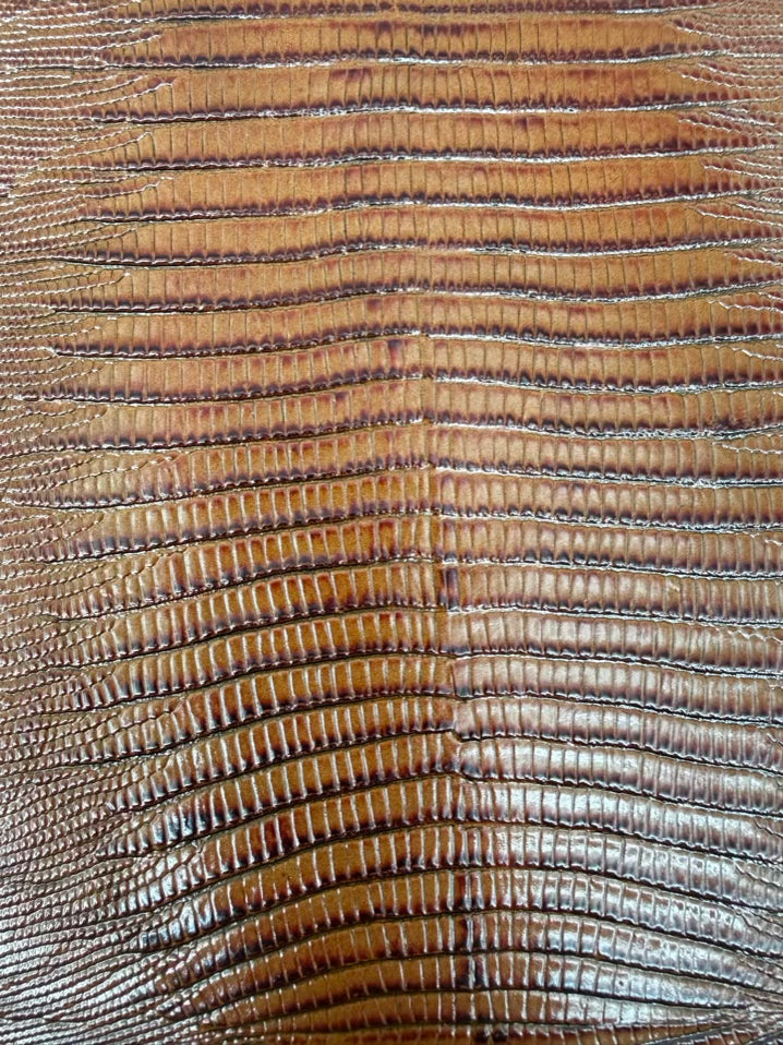 BRAHMIN Cognac & Natural Raffia & Leather Purse
