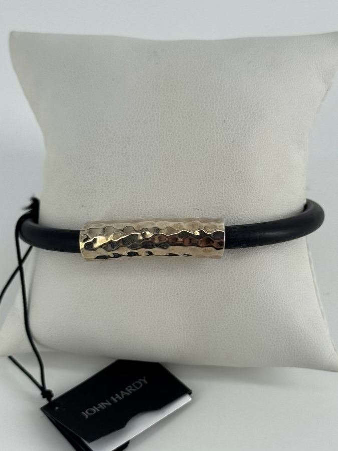 JOHN HARDY STERLING SILVER Black Cord Bracelet NWT