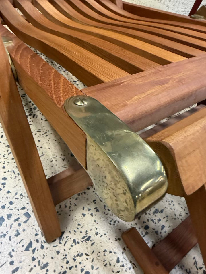 BARLOW TYRIE Teak Outdoor Steamer Chair