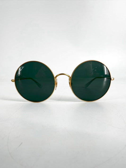 RAY-BAN Oval 1970 Gold Tone Sunglasses