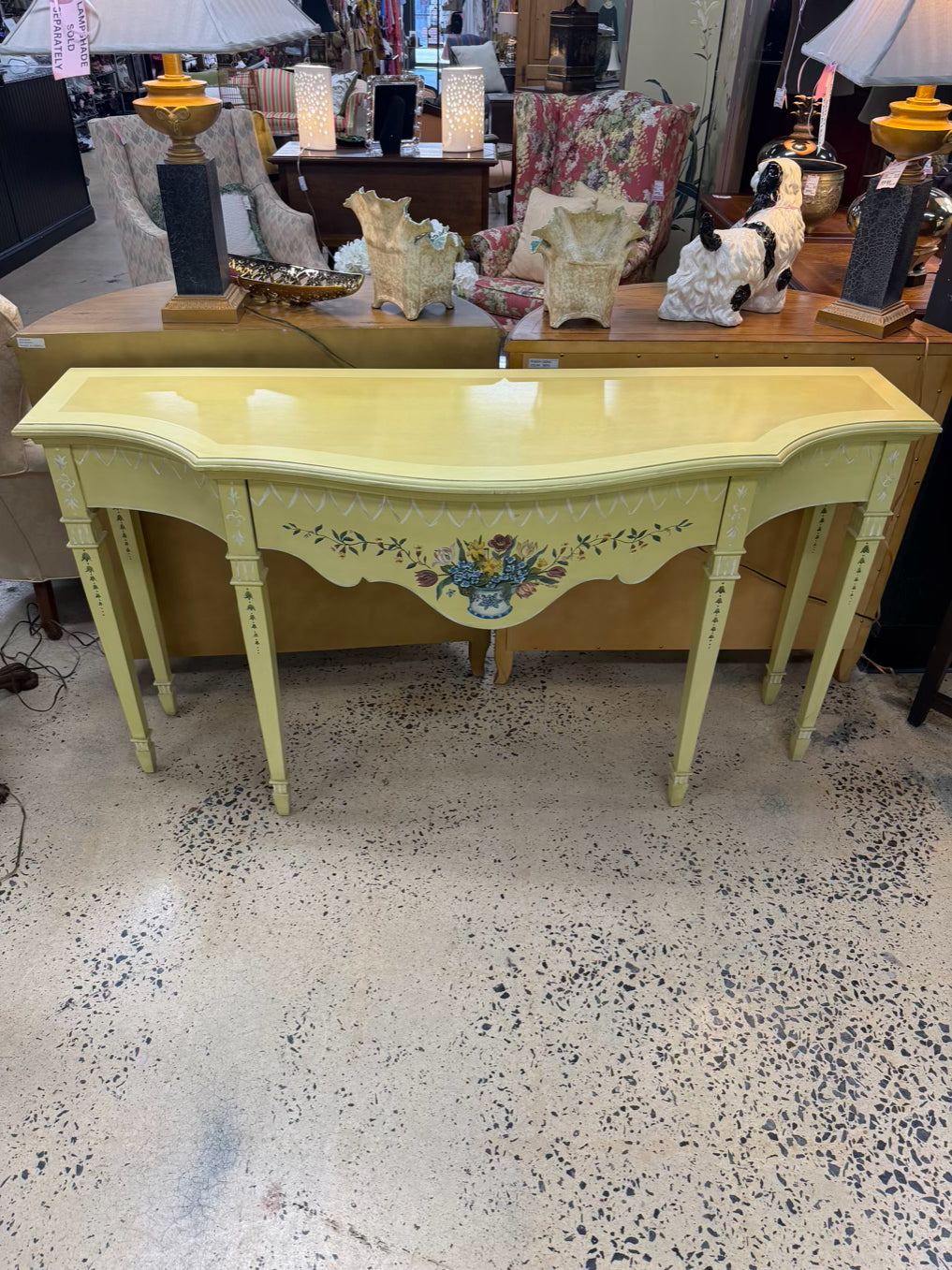 LEXINGTON SOUTHERN LIVING HOME COLLECTION Yellow Wood Console w/ Drawer