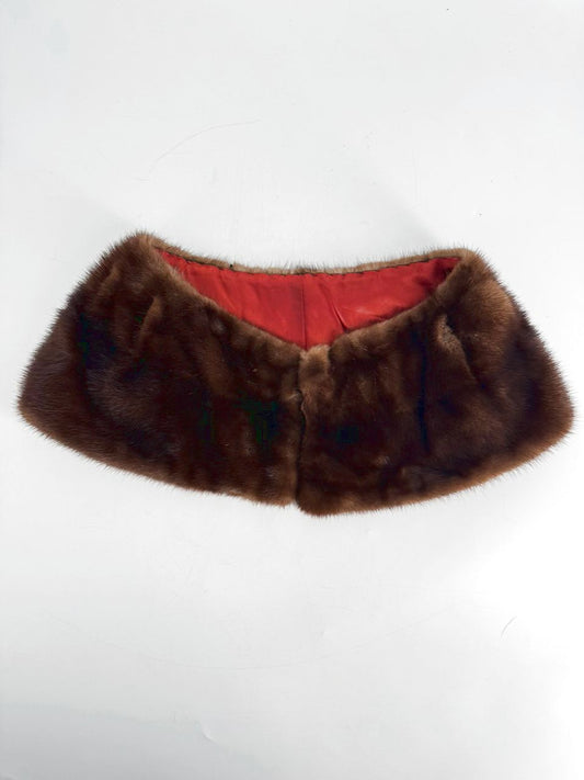 Brown Mink Collar