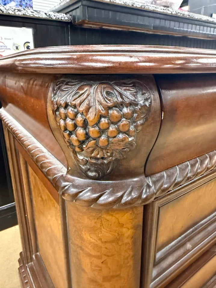 ASPEN HOME Medium Dark Wood 3 Drawer Chest