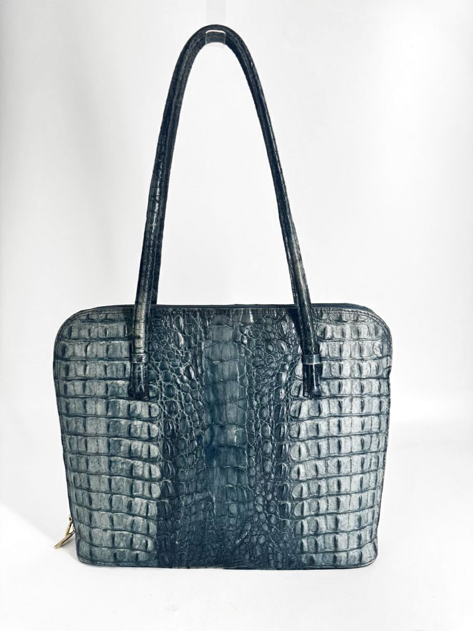 ALGO Teal Embossed Leather Purse