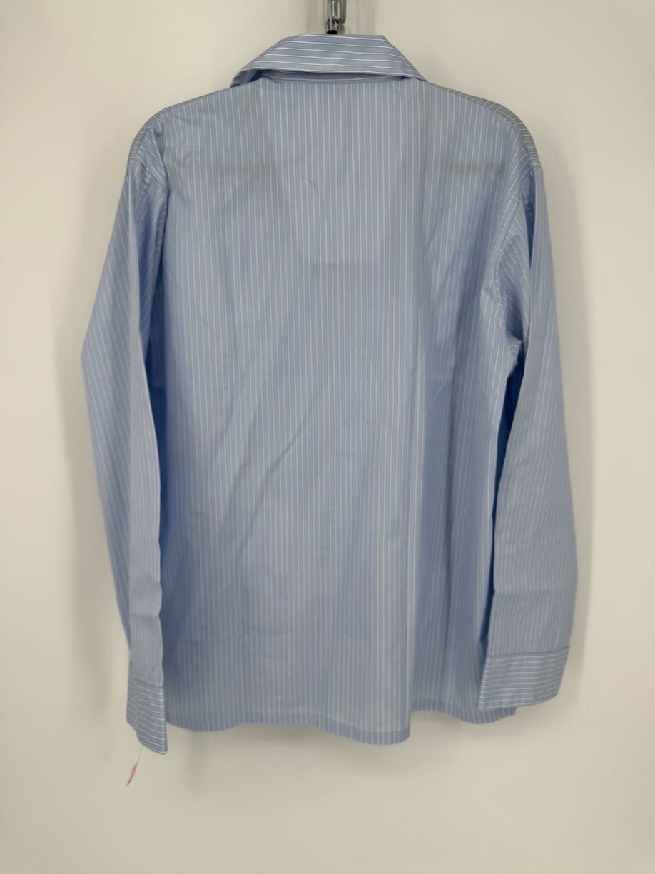 DEREK ROSE Size L Blue Stripe Pajamas