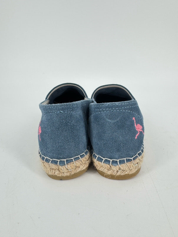 INKERMAN Size 39 Blue Suede Mackinac Island Espadrilles