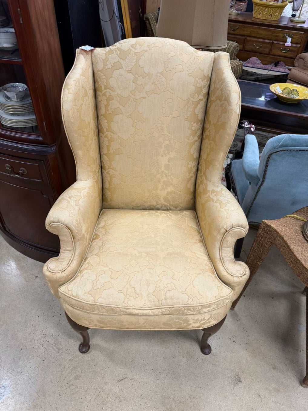 HENREDON Queen Ann Gold Chair
