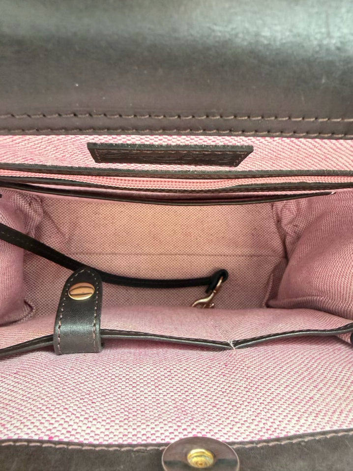 DOONEY & BOURKE Chocolate Leather Embossed Purse