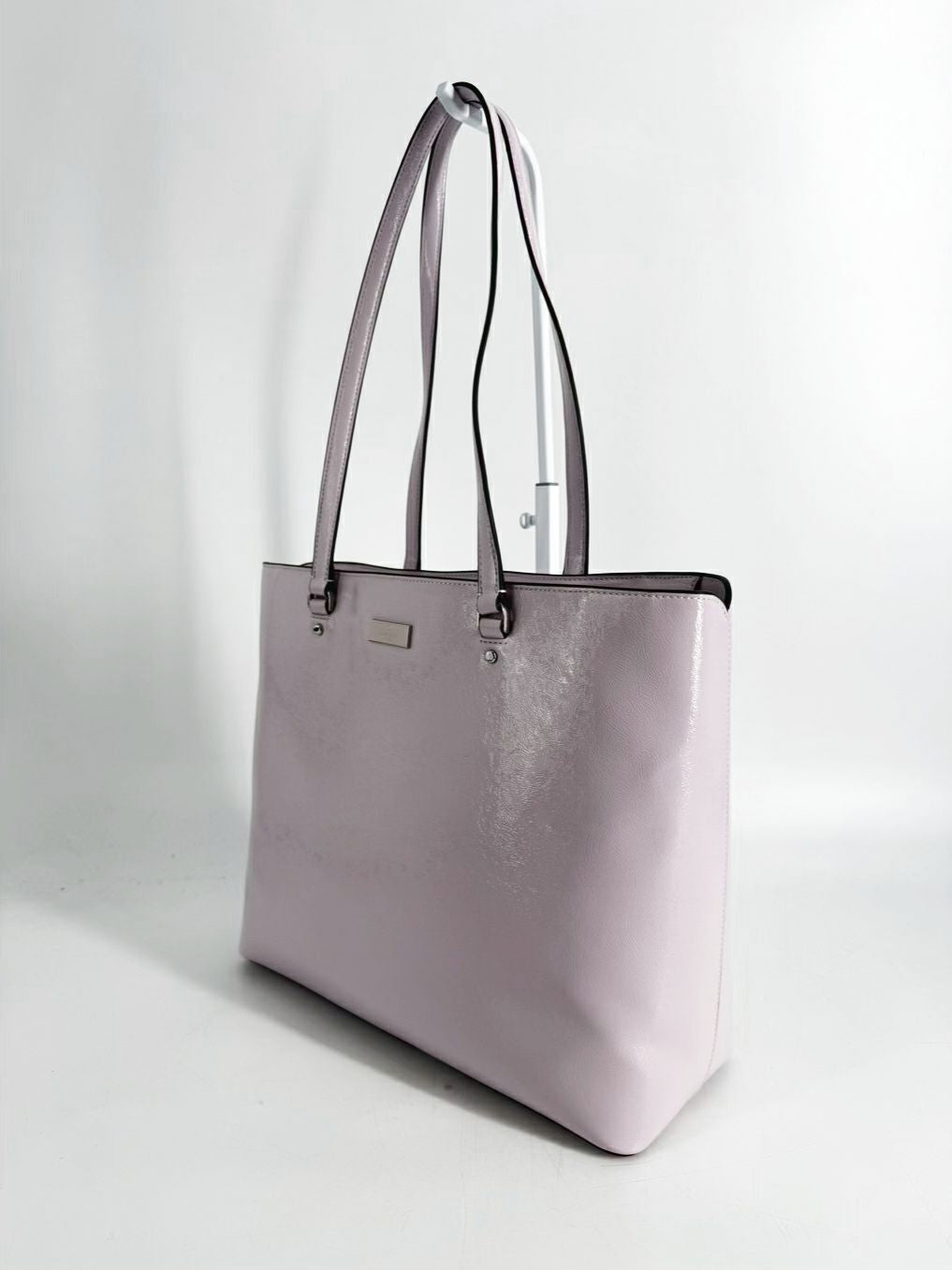 KATE SPADE Bridget Lilac Crinkle Patent Leather Large Tote NWT