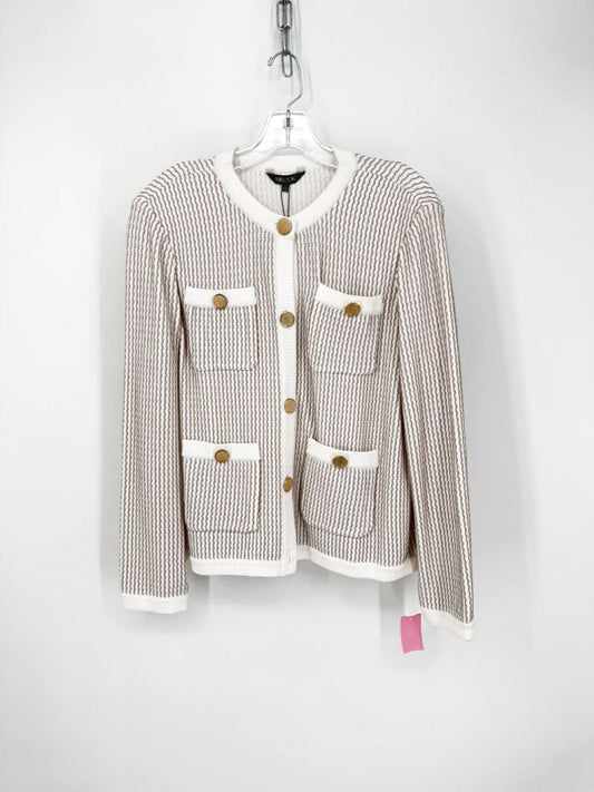 MISOOK Size L Cream Knit Cardigan NWT