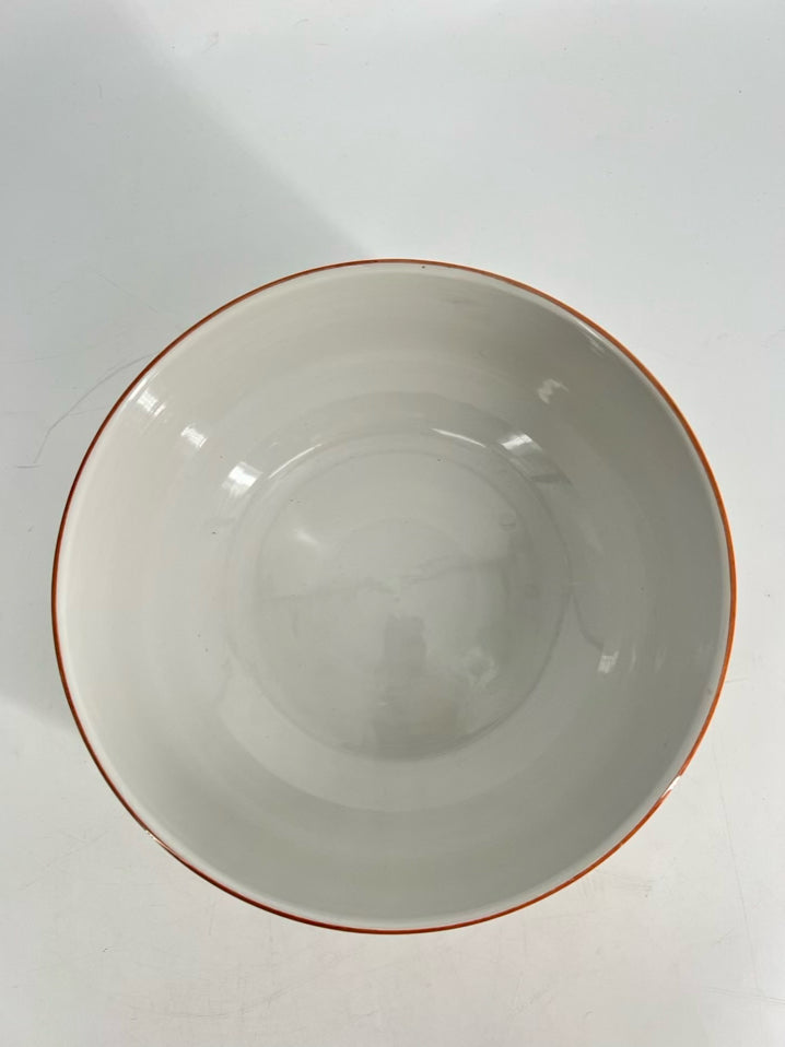 TIFFANY Multi Colored Porcelain Chinese Fence Bowl