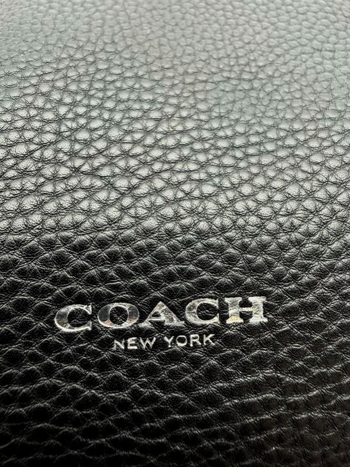 COACH Black Leather Hobo Bag