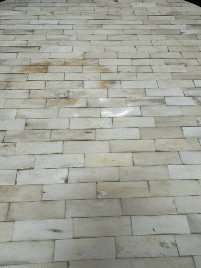 Cream Bone Inlay Round Occasional Table