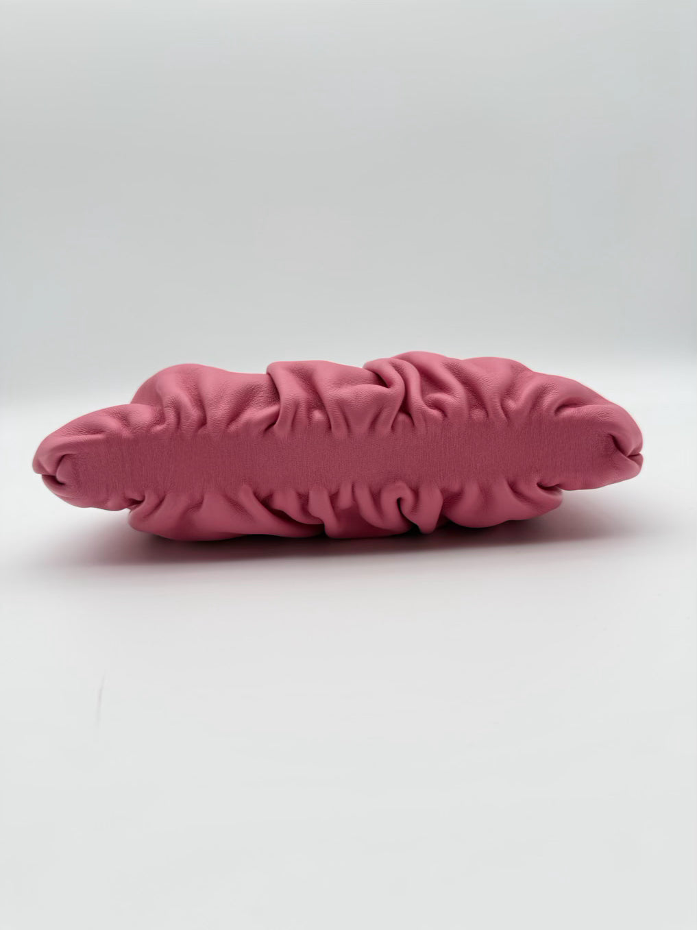 STAUD Pink Leather Evening Bag