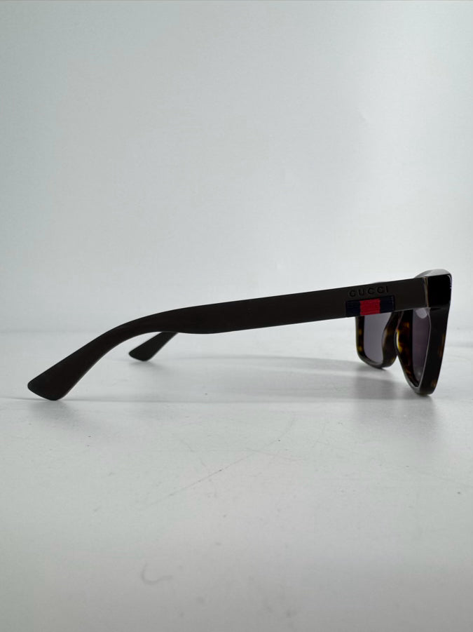 GUCCI Black Sylvie Web Accent Wayfarer Sunglasses