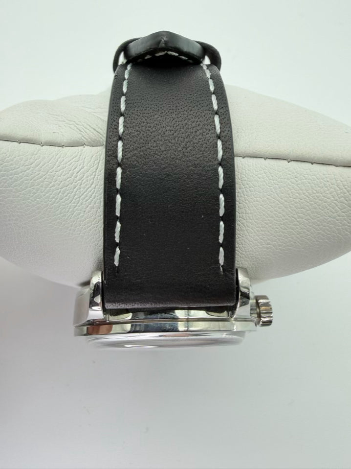 BODERRY Purple Stainless Steel Leather Automatic Watch