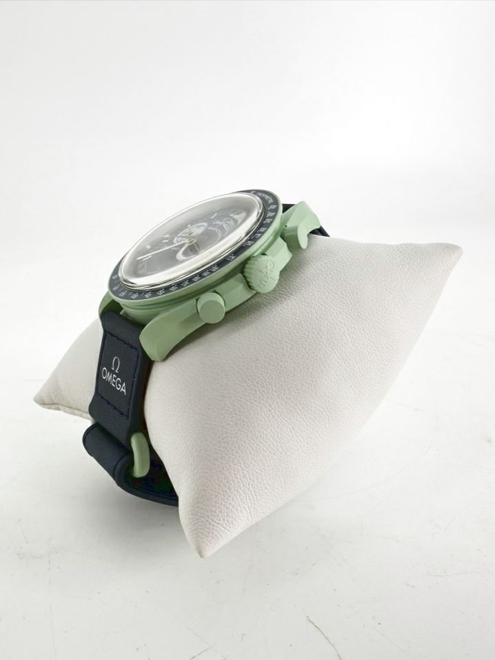 SWATCH X OMEGA Aqua & Blue Watch w/ Box