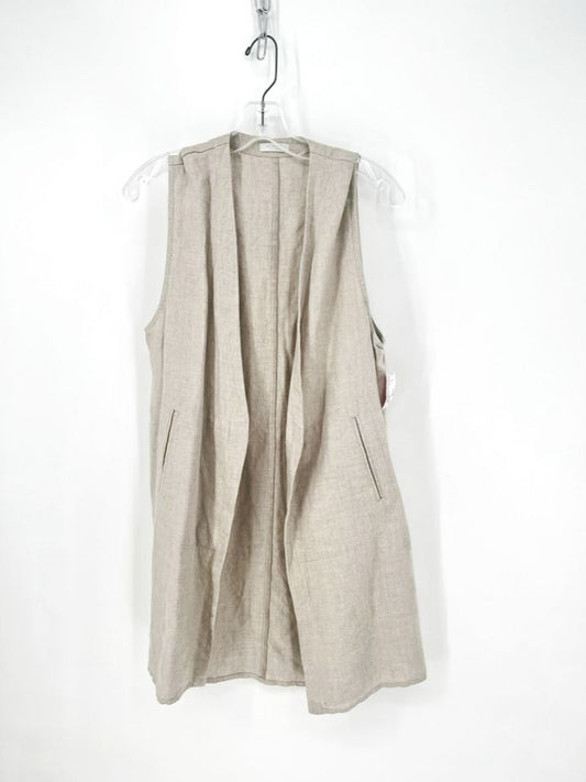 FOG LINEN WORK Size  OSFM Taupe Linen Vest