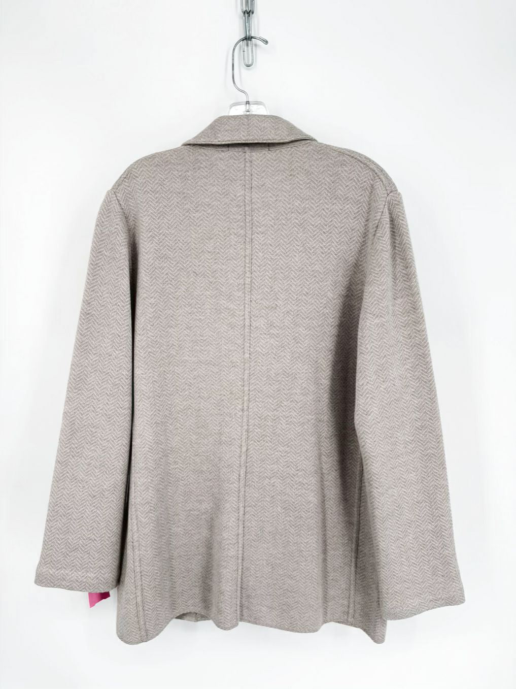 PATRICK ASSARAF Wmn's Size XL Neutral Merino Wool Blazer/Jacket