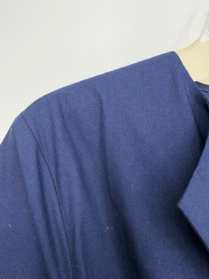 JULIA AMORY Wmn's Size L Navy Belted Midi-Dress