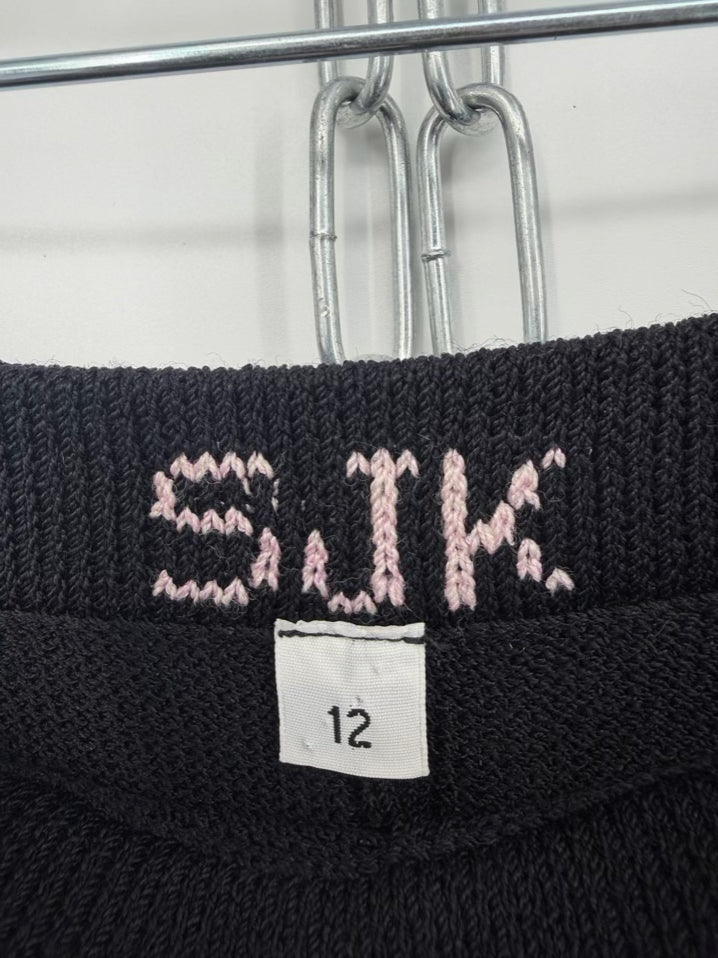 ST JOHN KNITS Size Wmn's 12/14 Black Knit 3 PC Suit