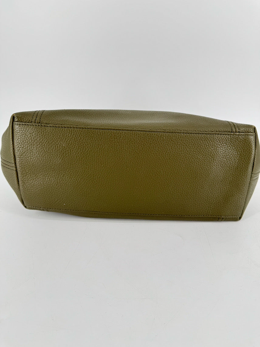MICHAEL KORS Green Leather Purse