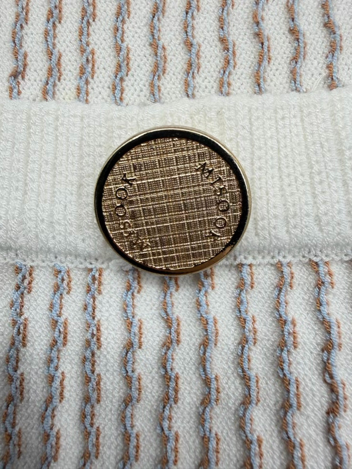 MISOOK Size L Cream Knit Cardigan NWT