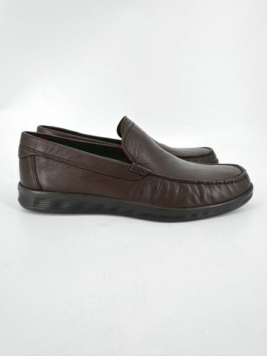 ECCO Size 43 Chocolate Leather Casual Shoes NWT
