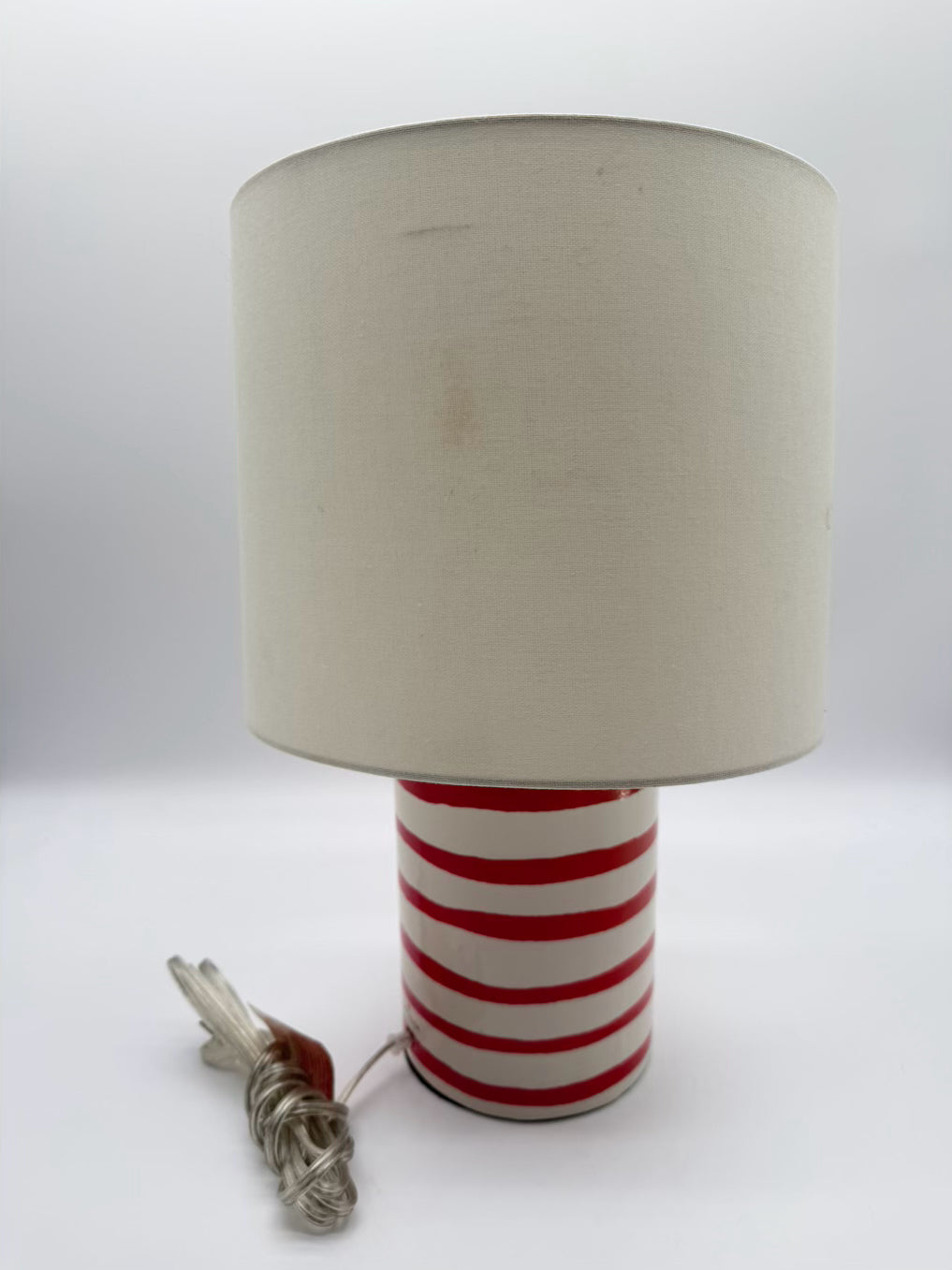 KATE SPADE Pink & White Lamp w/ White Shade