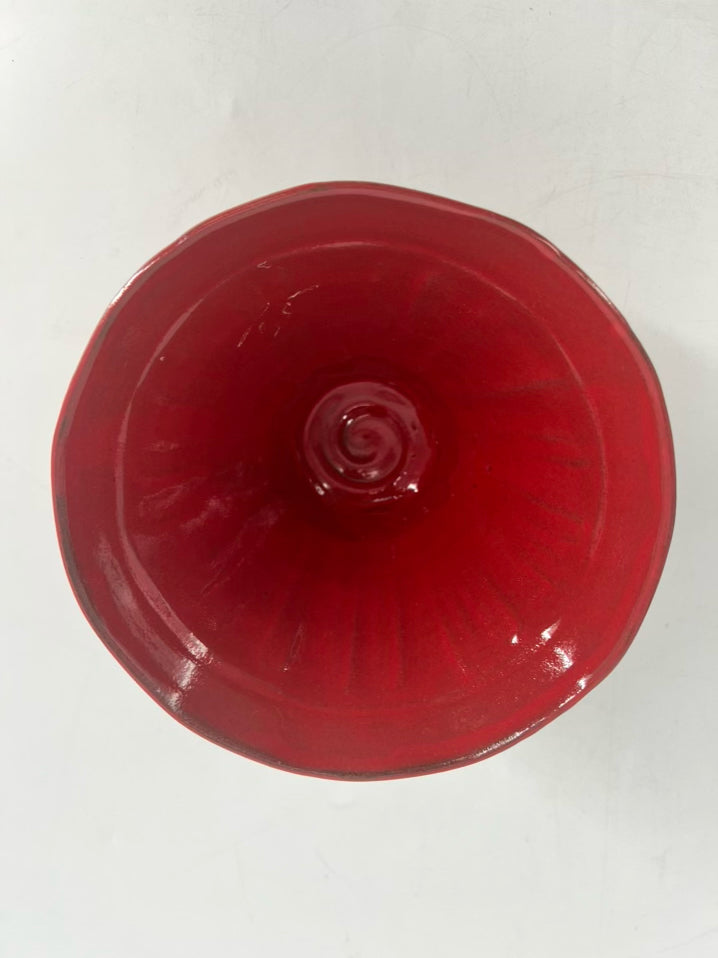 BOYAN Red & Tan Small Pottery Bowl