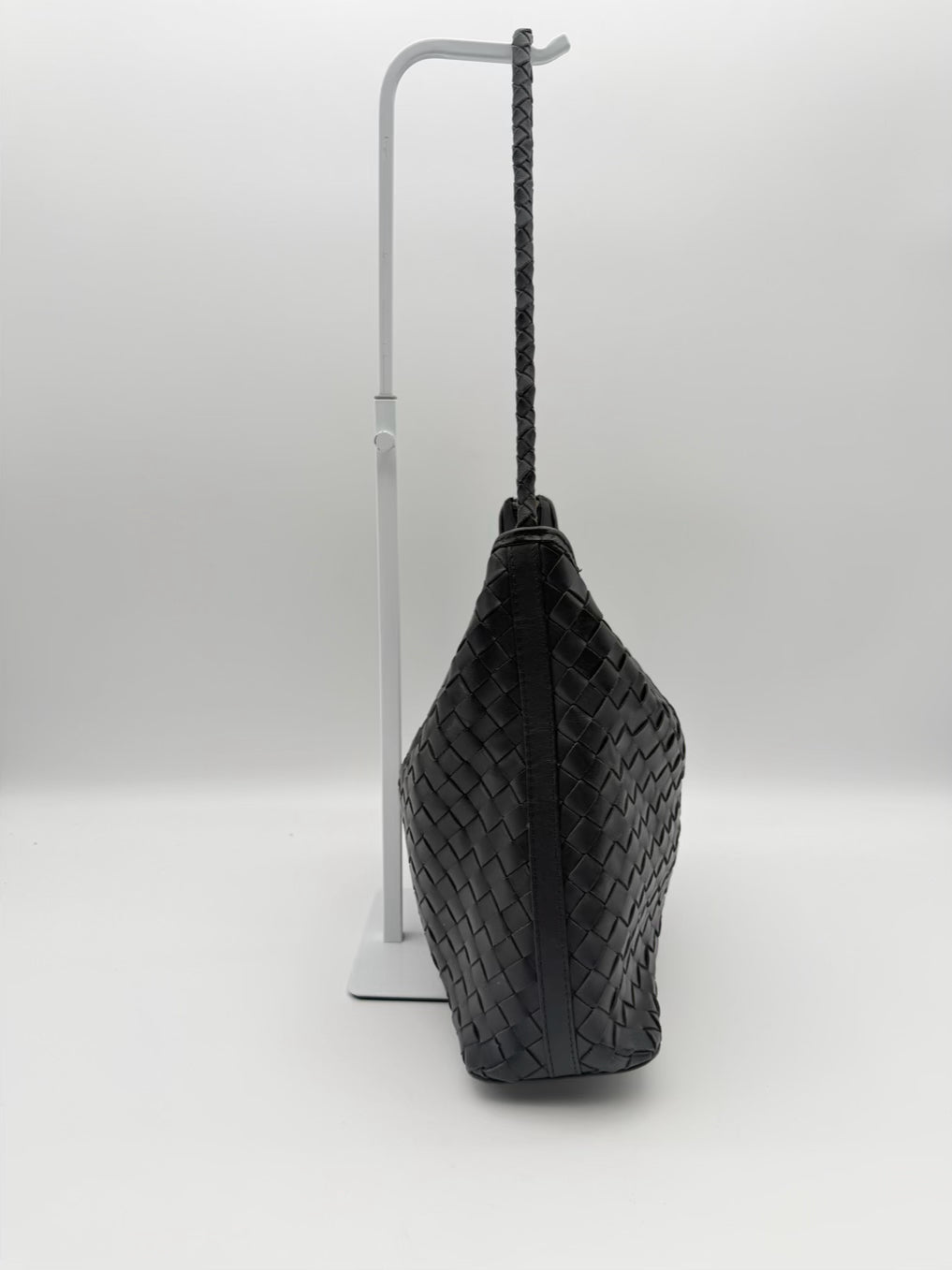 BEMBIEN Black Leather Woven Purse