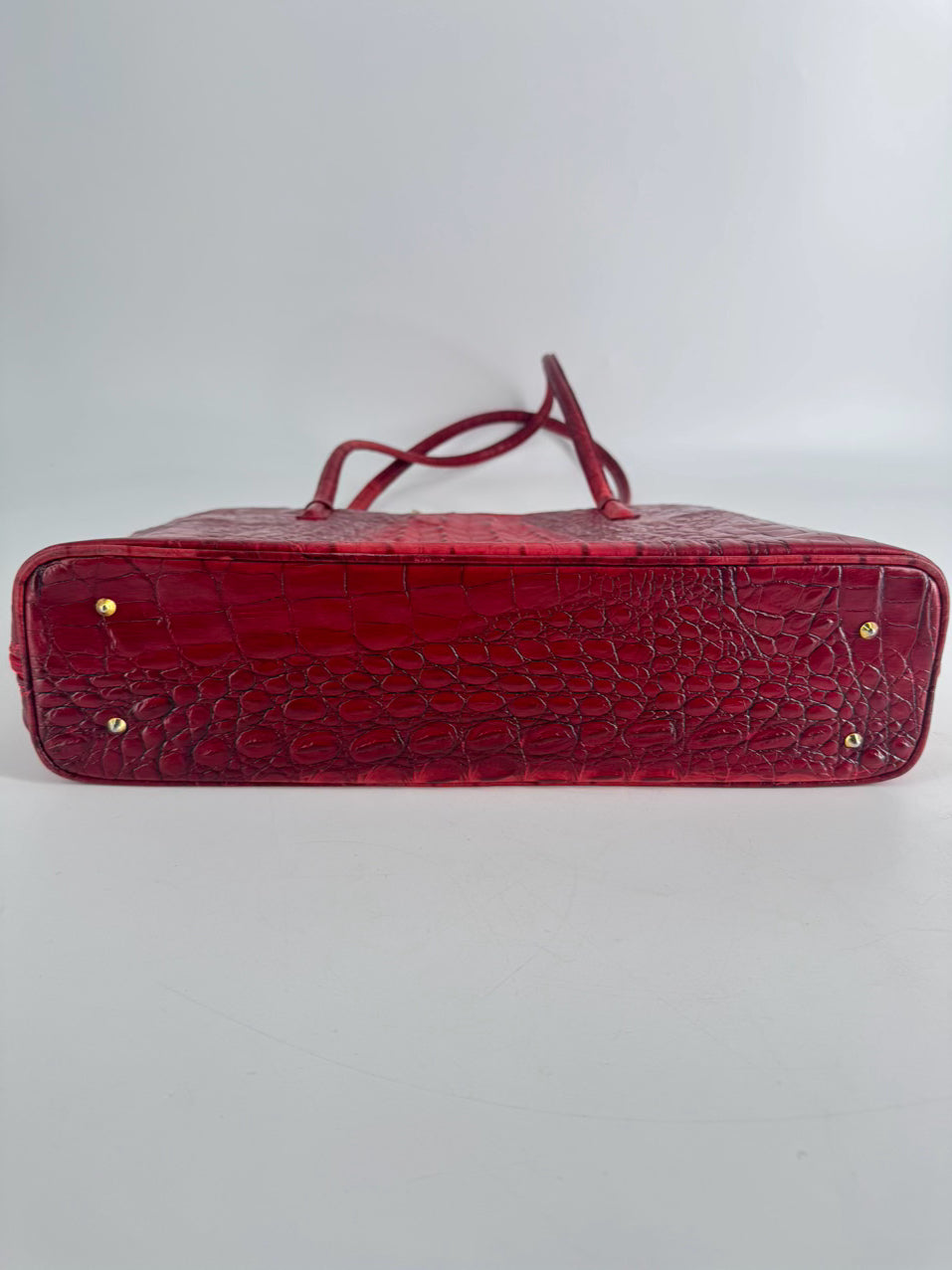 ALGO Red Leather Embossed Purse