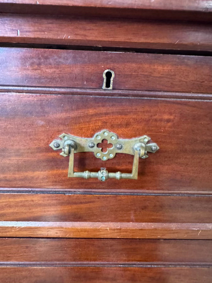 ANTIQUE Wood 5-Drawer Chest