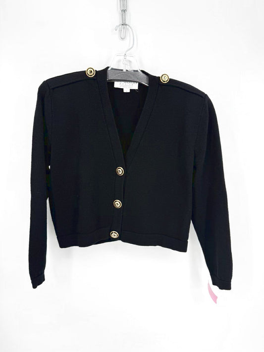 ST. JOHN BASICS Wmn's Size L Black Knit Cardigan