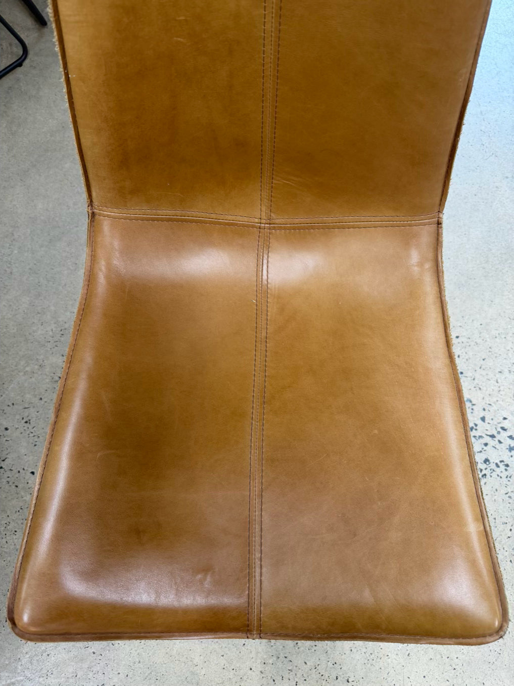 WEST ELM Wood Anderson Dinning Set of Table & 8 Leather Chairs