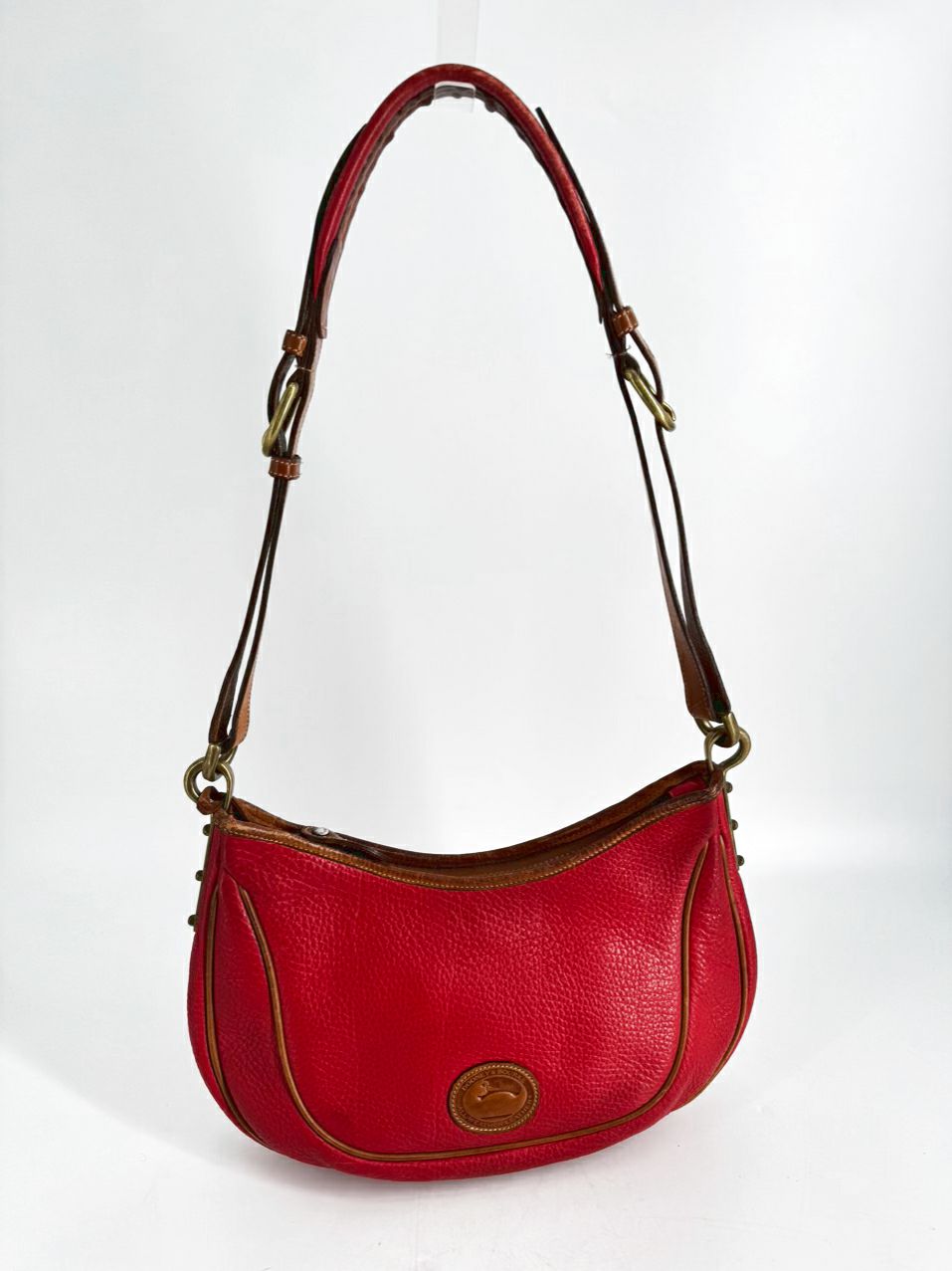 VINTAGE DOONEY & BOURKE Red & Brown Leather Purse