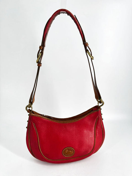 VINTAGE DOONEY & BOURKE Red & Brown Leather Purse