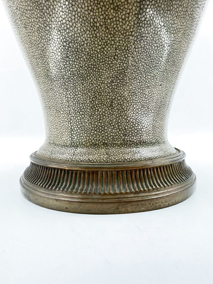 ASIAN Green Porcelain Jar Lamp w/ Shade