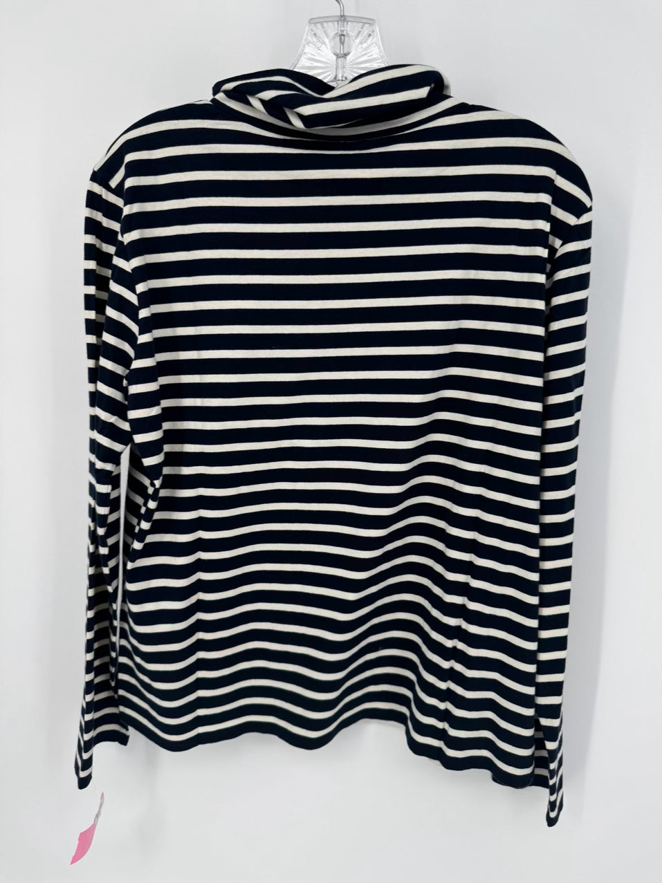 KULE Size L Navy & White Stripe Turtleneck NWT