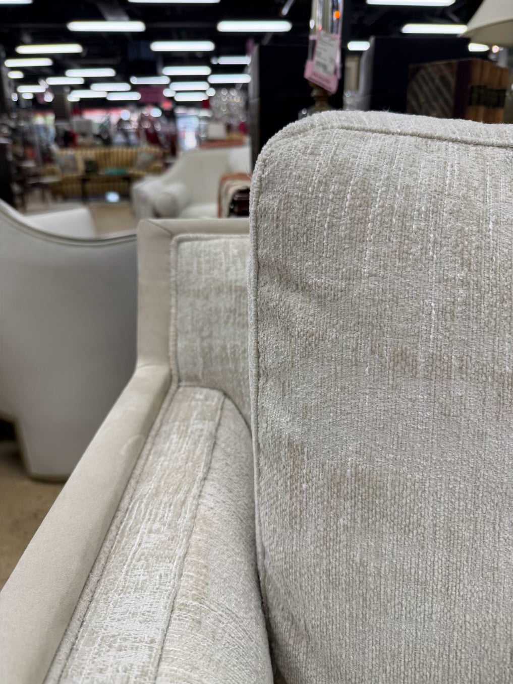 CARACOLE Limitless Chenille Sand Art Deco Pair Of Lounge Chairs