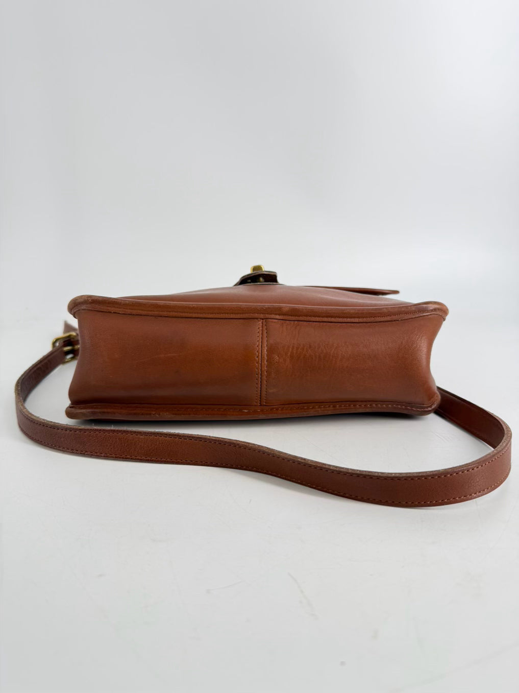 COACH Willis Cognac Leather Crossbody Bag