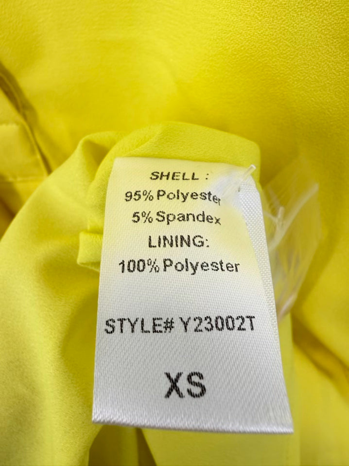 TUCKERNUCK Wmn's Size XS Bright Yellow Mini-Dress NWT