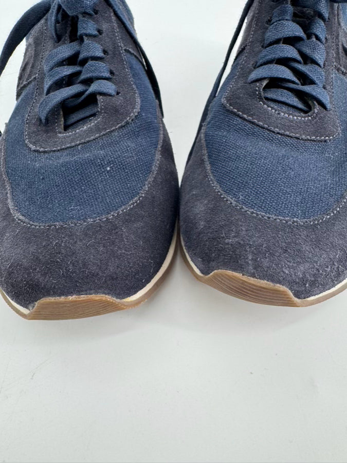 PETER MILLAR Size 10 Navy Suede Sneakers