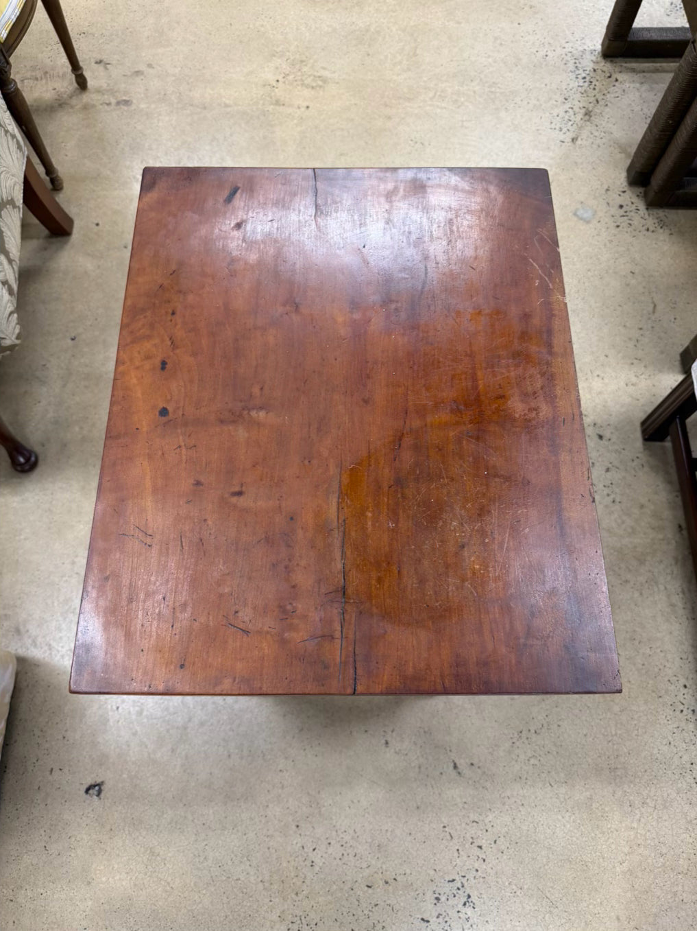 ANTIQUE Wood End Table w/ Drawer