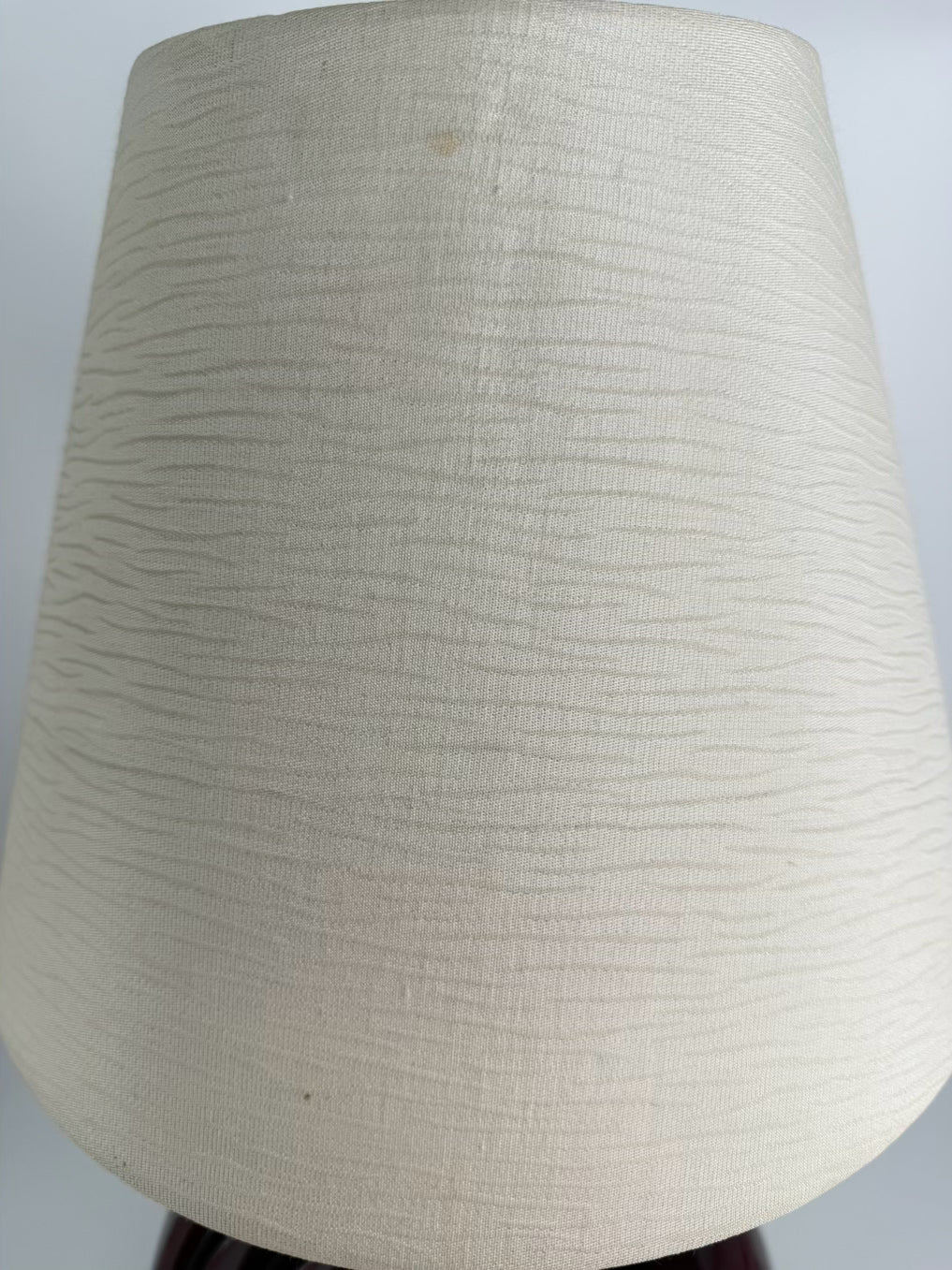VINTAGE Purple Ceramic Lamp w/ Shade
